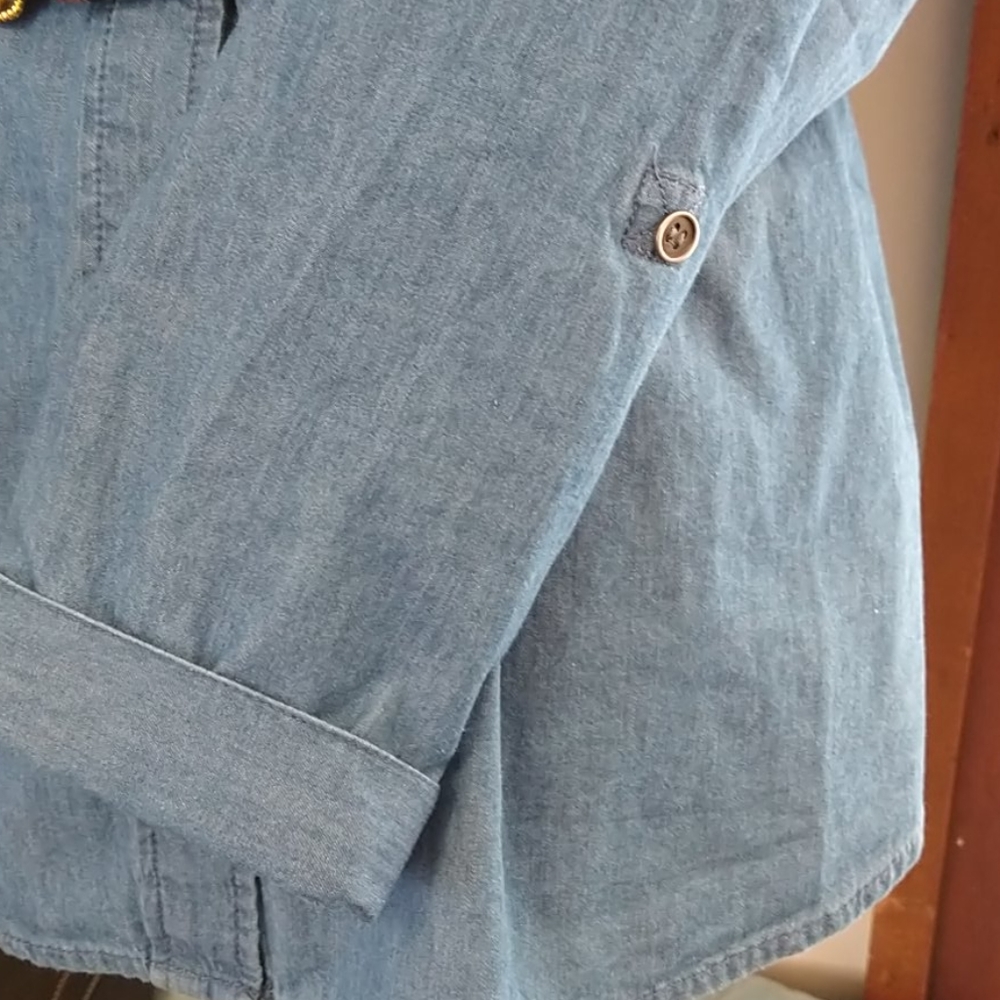 CJ BANKS Denim Shirt - Picture 3 of 7